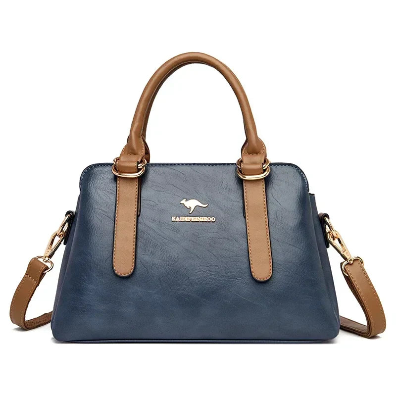 Arlette – Burgundy Double-Handled Handbag
