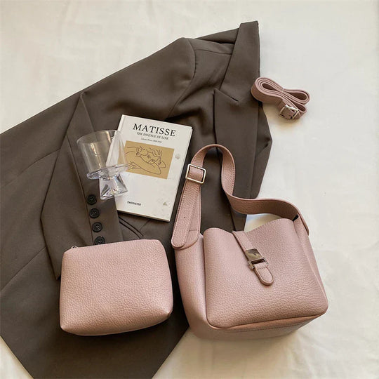 Arianna – Contemporary Leather-Style Bucket Bag