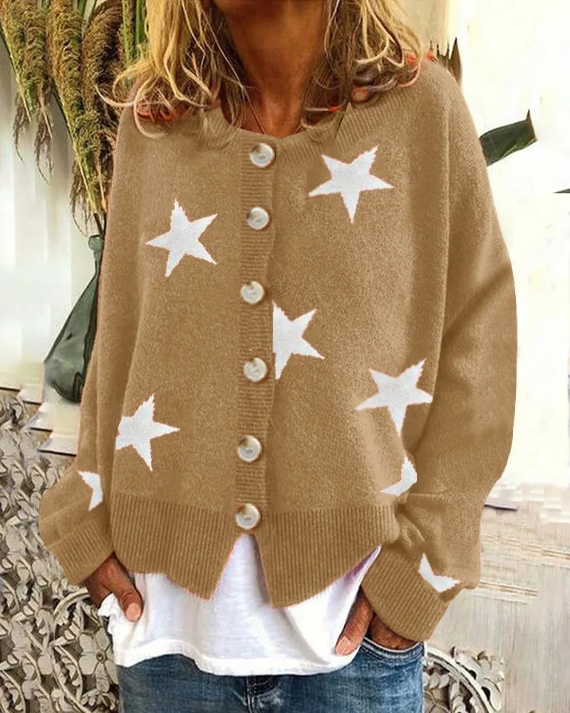 SAGE | RELAXED BUTTON CARDIGAN