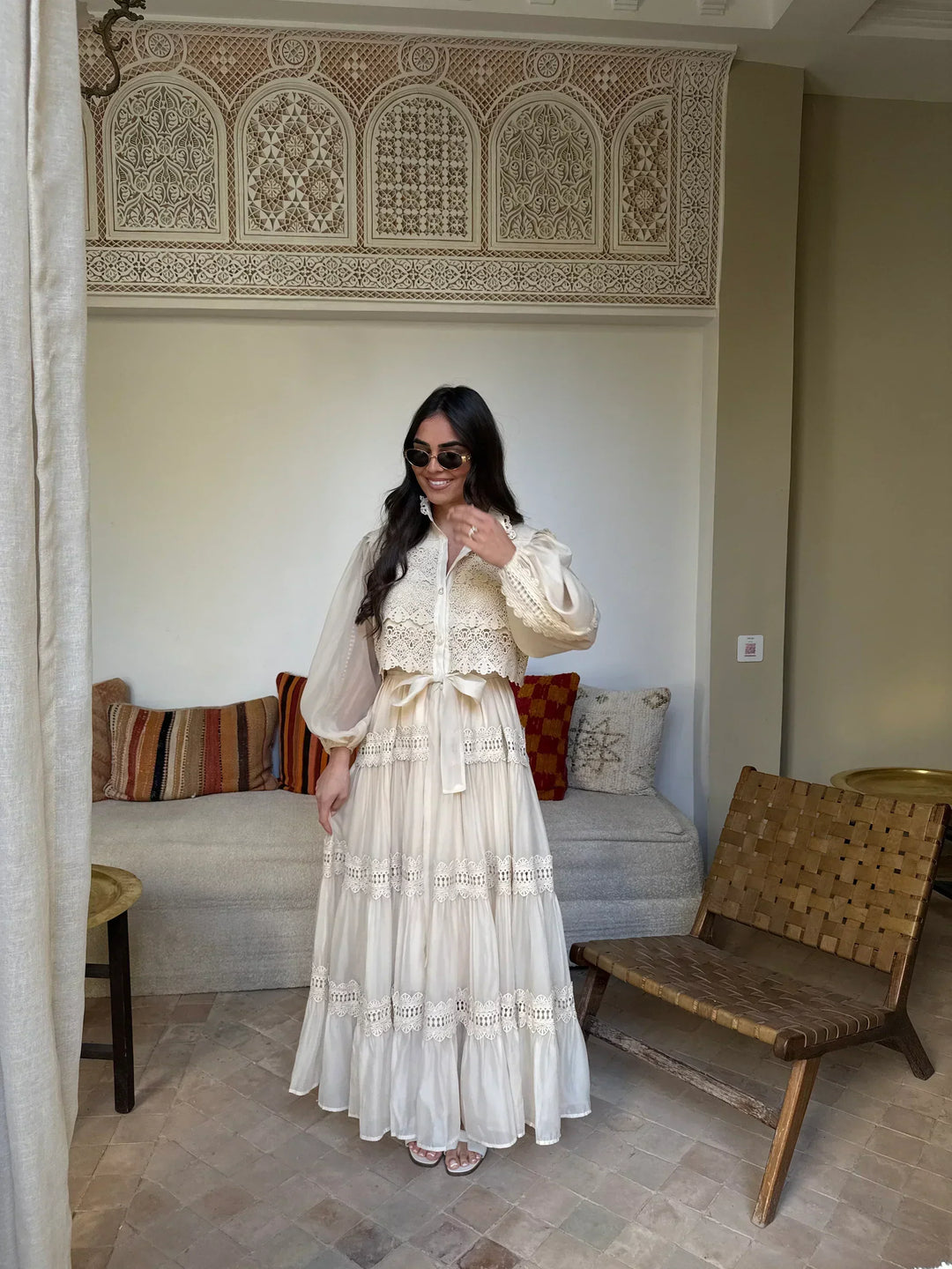 Scarlett - LaceMuse Embroidered Maxi Dress