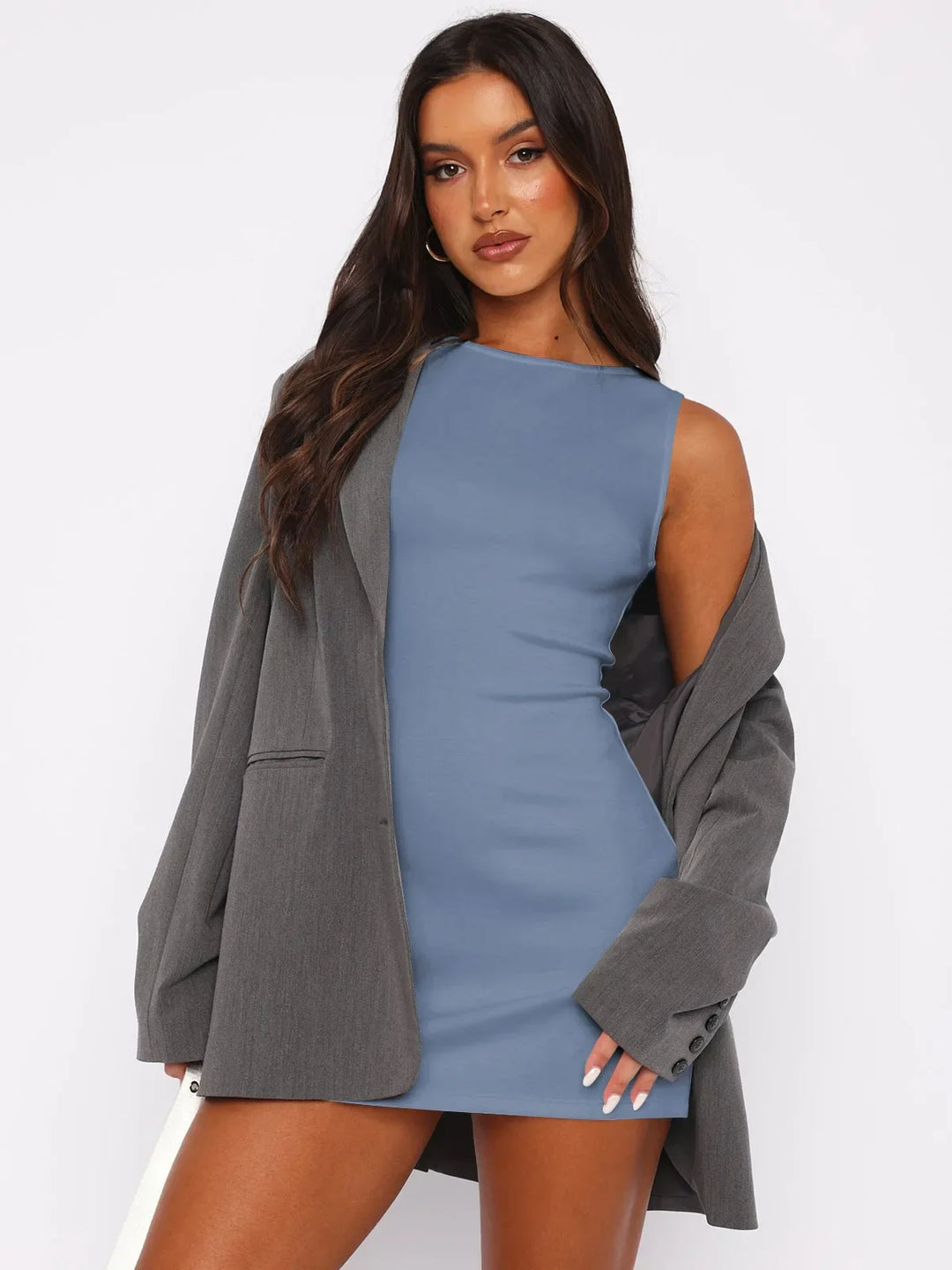 Jaica – Sleeveless Bodycon Mini Dress for Women