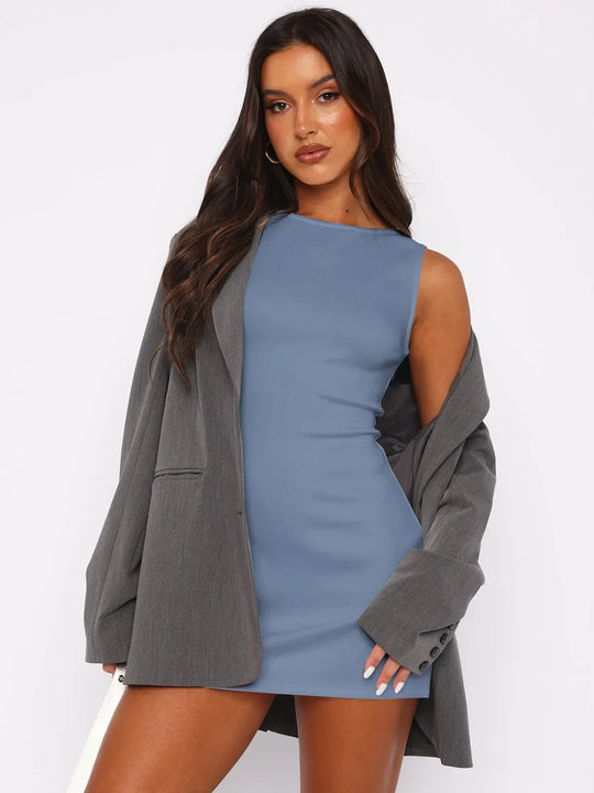 Jaica – Sleeveless Bodycon Mini Dress for Women