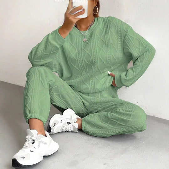 Emmeline – Textured Knit Lounge Set for Women