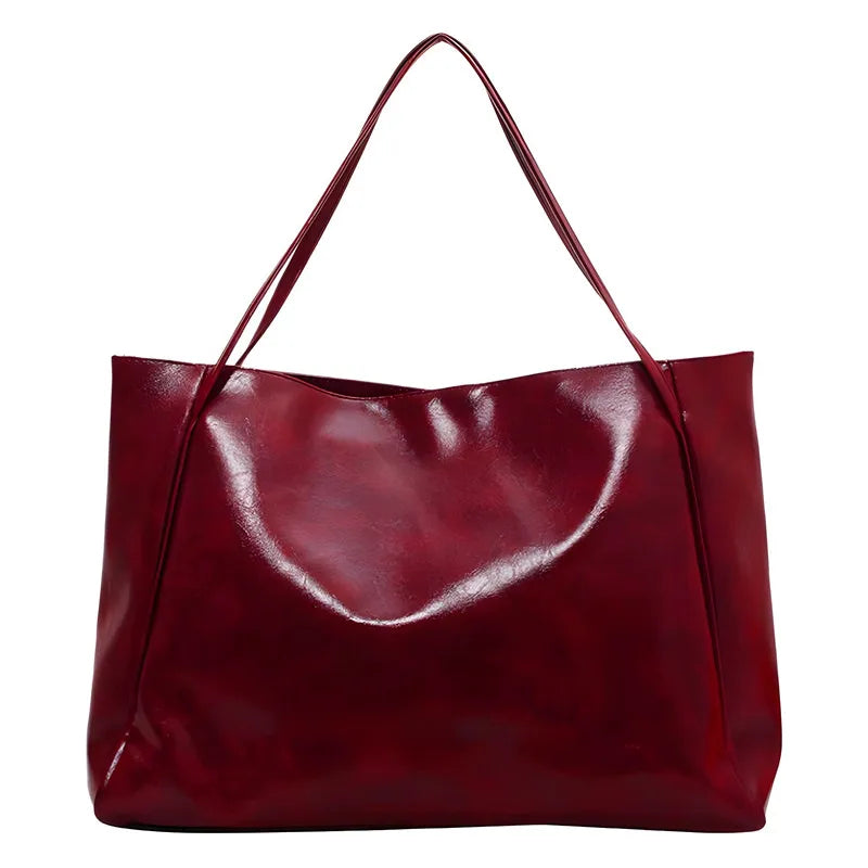Ayleen – Large Brown Leather-Style Tote Bag