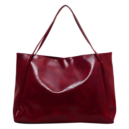 Ayleen – Large Brown Leather-Style Tote Bag