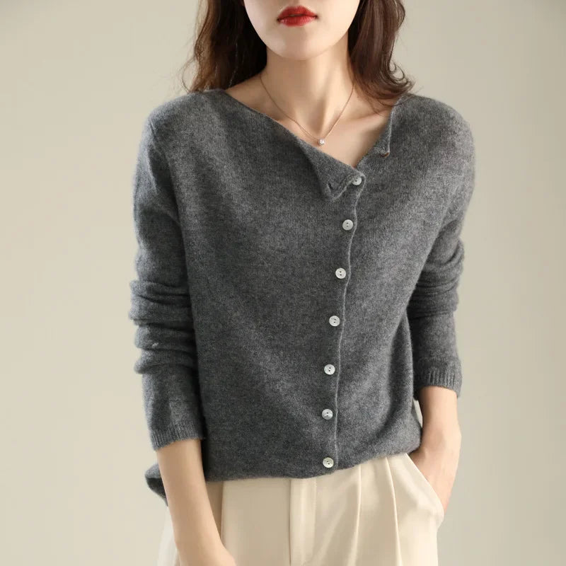 Honey – Button-Front Knit Cardigan for Women