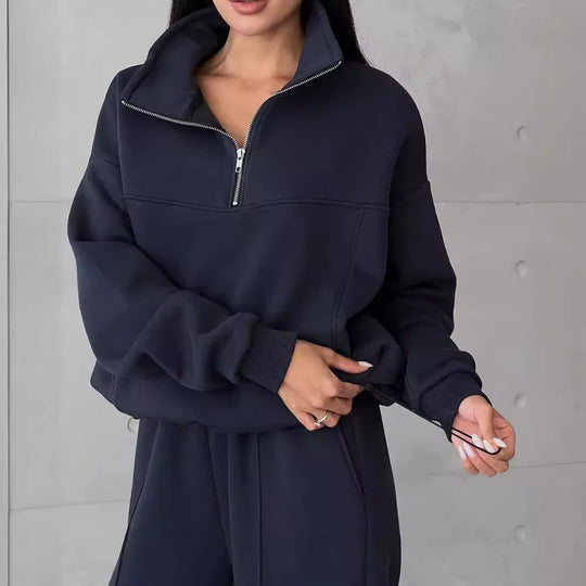 Ainara – Half-Zip Lounge Set for Women