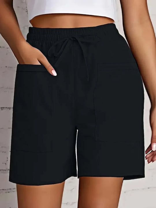 Diletta – Casual Drawstring Cotton Shorts for Women