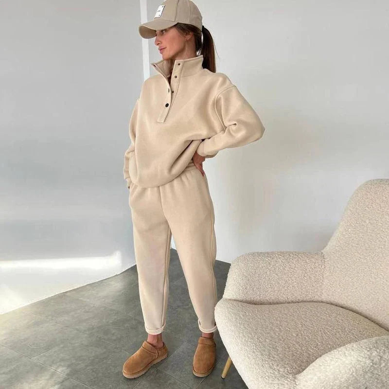 Hadlee – Button-Up Lounge Set for Women