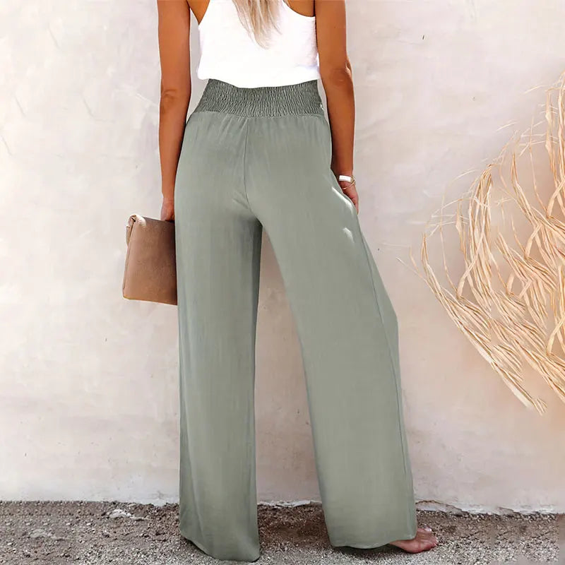 Brooklyn – High-Waisted Wide-Leg Trousers for Women