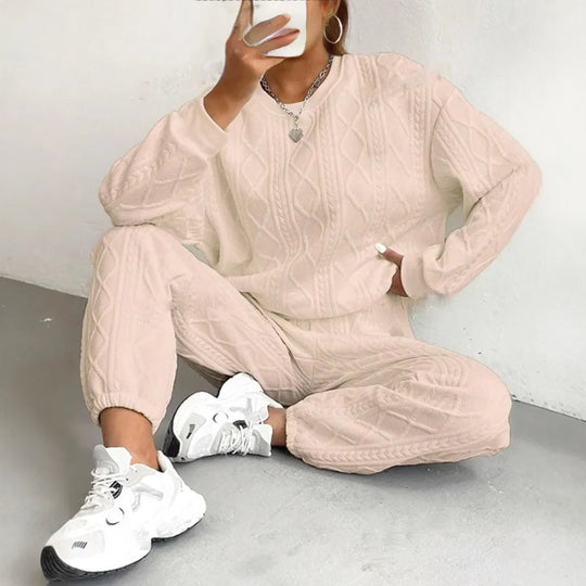 Emmeline – Textured Knit Lounge Set for Women