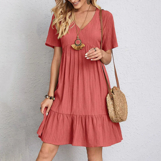 Pierina – Tiered Cotton Swing Dress for Women