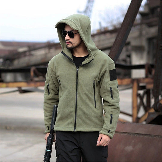 George – Tactical Fleece Hoodie Jacket for Men