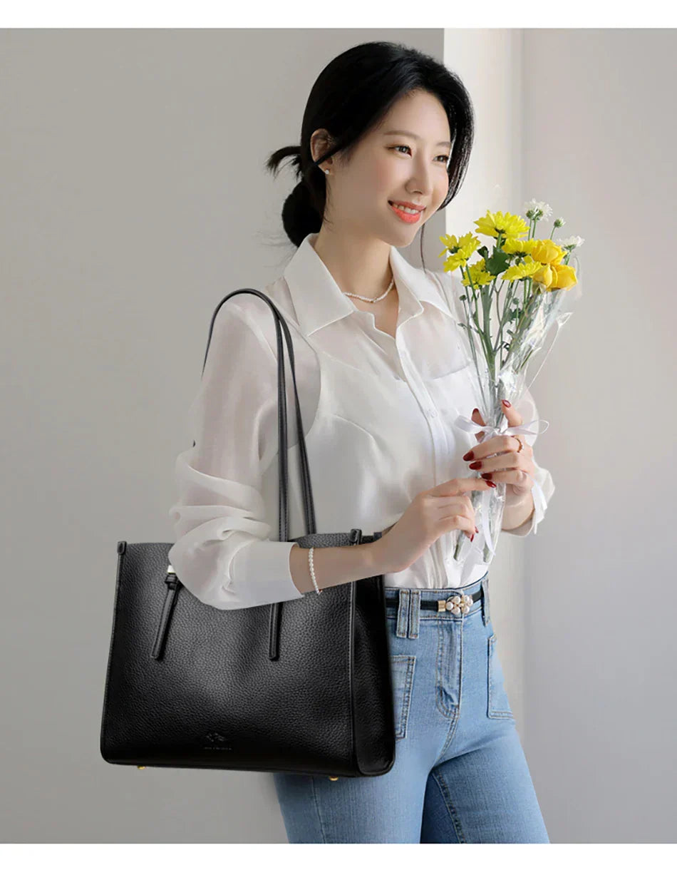 Arna – Roomy Faux Leather Shoulder Bag