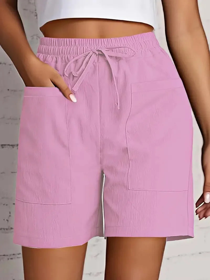 Diletta – Casual Drawstring Cotton Shorts for Women
