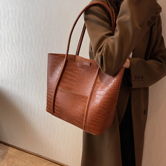 Roseanne – Structured Leather Tote Bag for Women
