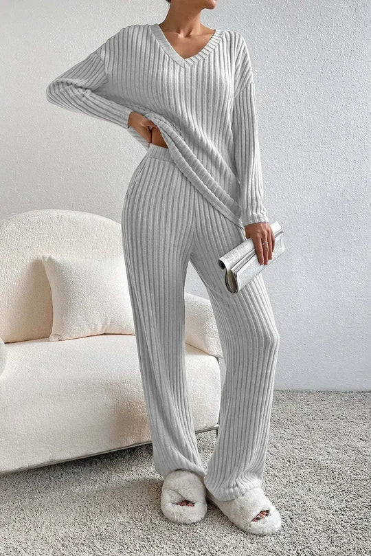 Rayne – Ribbed Knit Lounge Set for Women