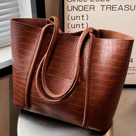 Roseanne – Structured Leather Tote Bag for Women