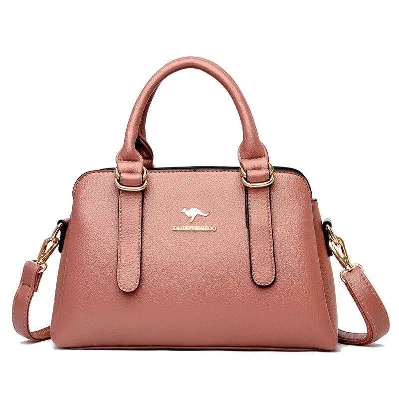 Arlette – Burgundy Double-Handled Handbag