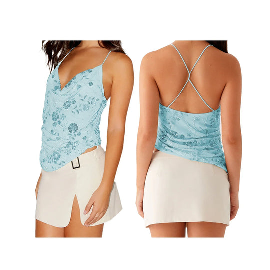 Tina – Floral Lace Spaghetti Strap Cami for Women