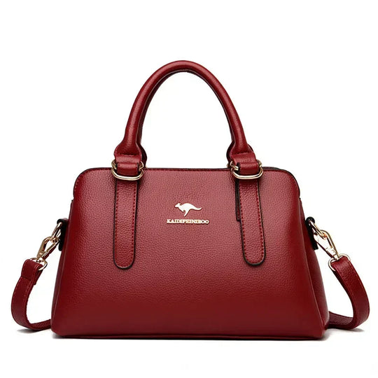 Arlette – Burgundy Double-Handled Handbag