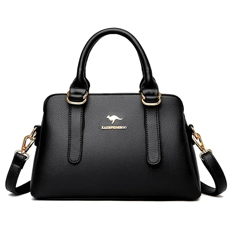 Arlette – Burgundy Double-Handled Handbag
