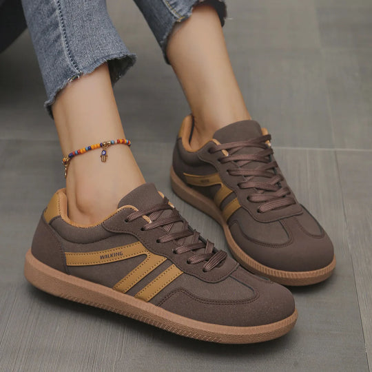 Boldly | StepEase Retro Street Sneakers For Woman