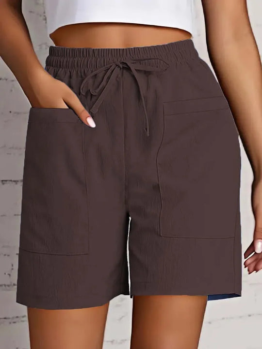 Diletta – Casual Drawstring Cotton Shorts for Women