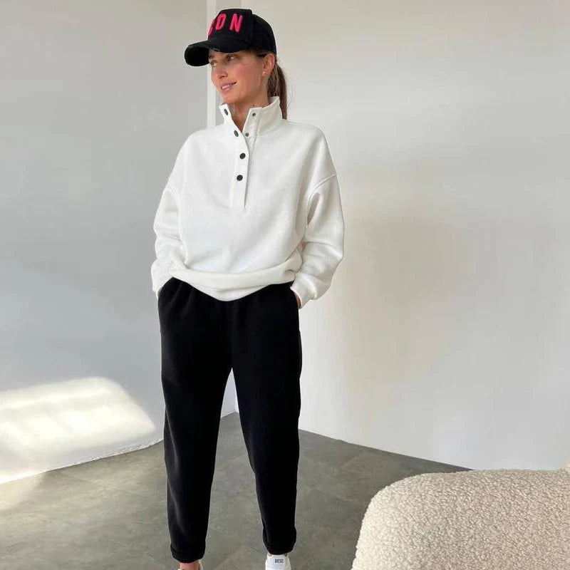 Hadlee – Button-Up Lounge Set for Women