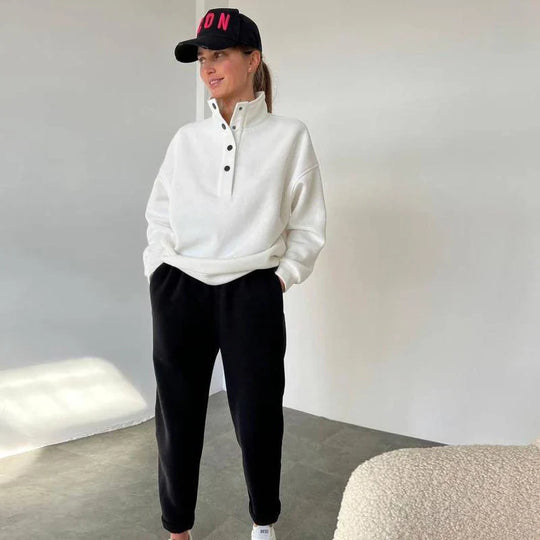 Hadlee – Button-Up Lounge Set for Women