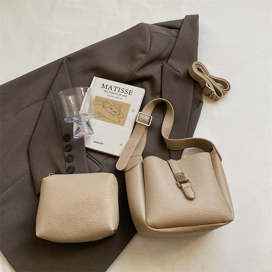Arianna – Contemporary Leather-Style Bucket Bag