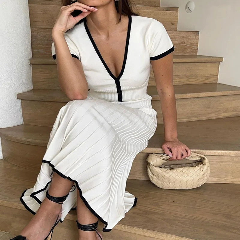 Jeacebelle – Two-Piece Pleated Skirt Set for Women