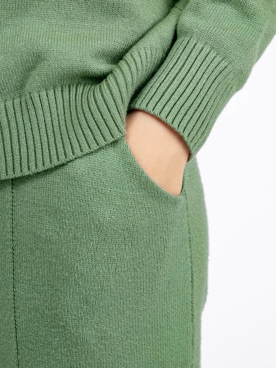 Salome – Cable Knit Two-Piece Lounge Set for Women