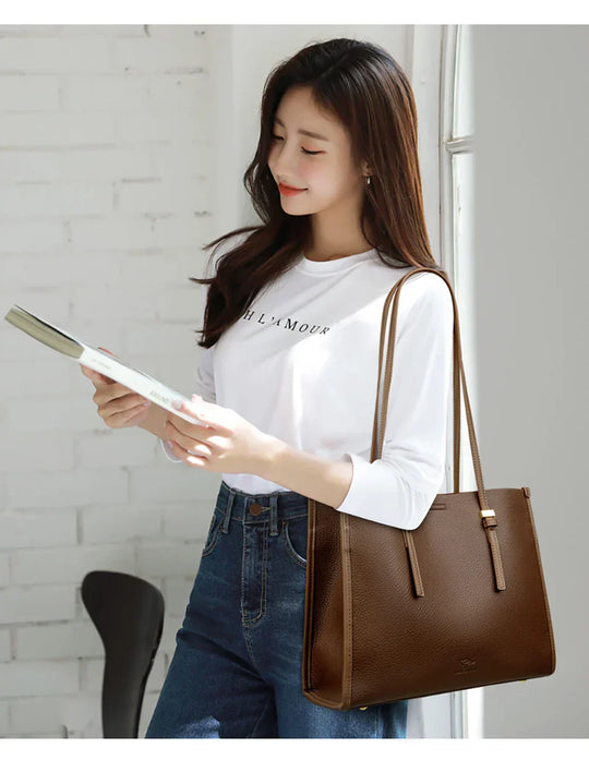 Arna – Roomy Faux Leather Shoulder Bag