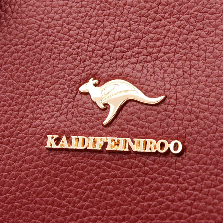 Arlette – Burgundy Double-Handled Handbag