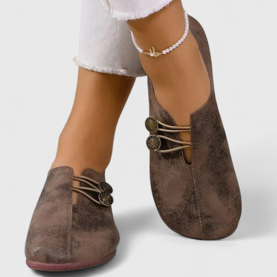 Melvoura – Minimalist Suede Loafers for Women