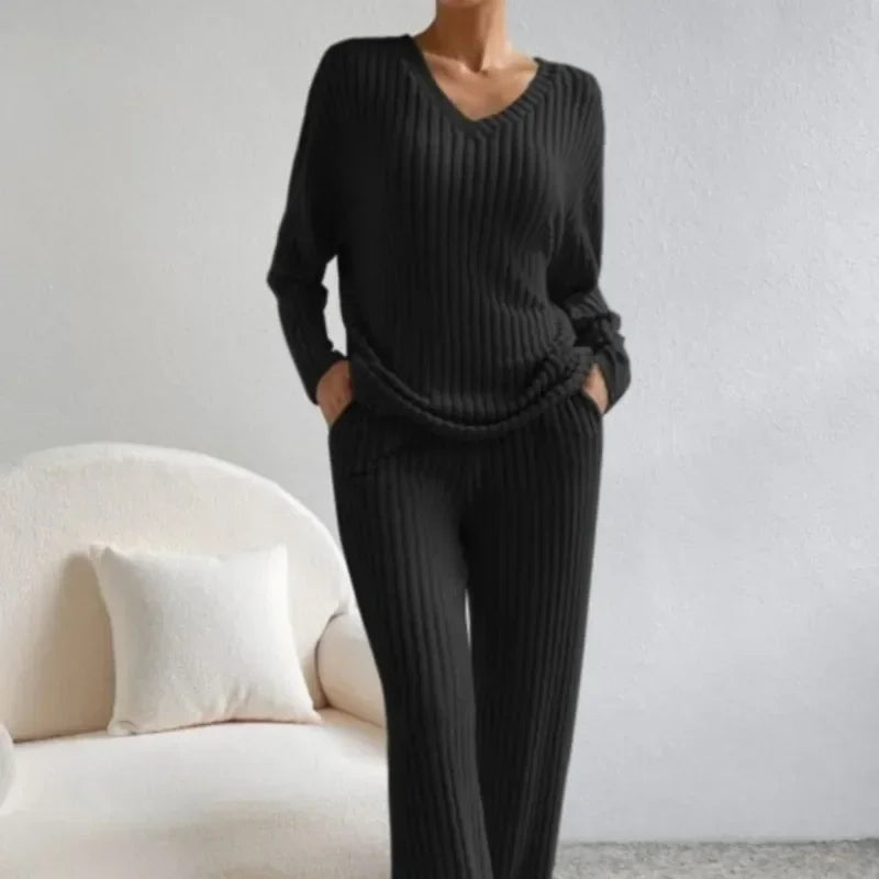 Rayne – Ribbed Knit Lounge Set for Women