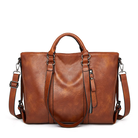 Amanda – Spacious Leather Shoulder Bag