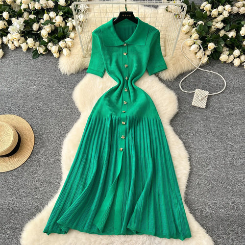Elizza – Button-Down Midi Dress for Women