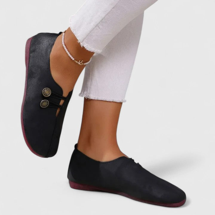 Melvoura – Minimalist Suede Loafers for Women