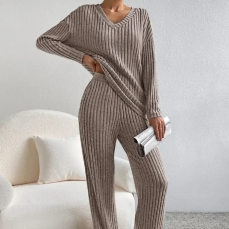 Rayne – Ribbed Knit Lounge Set for Women