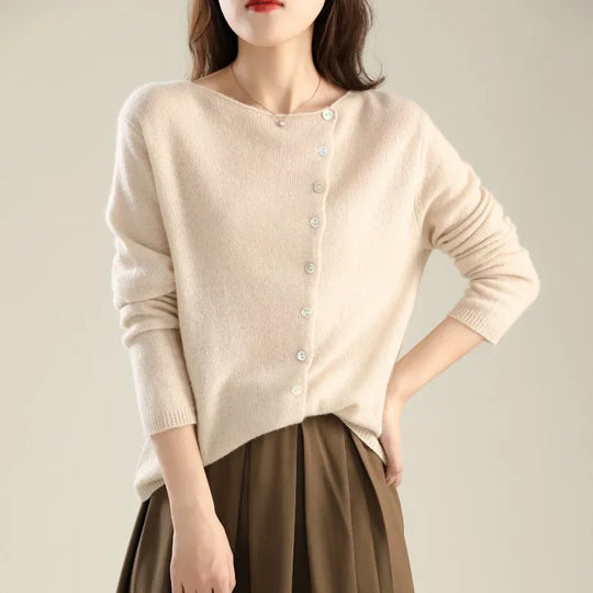 Honey – Button-Front Knit Cardigan for Women