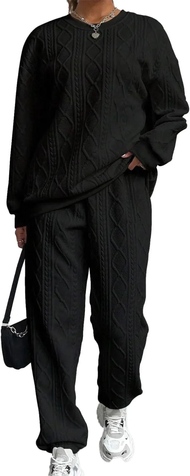 Emmeline – Textured Knit Lounge Set for Women