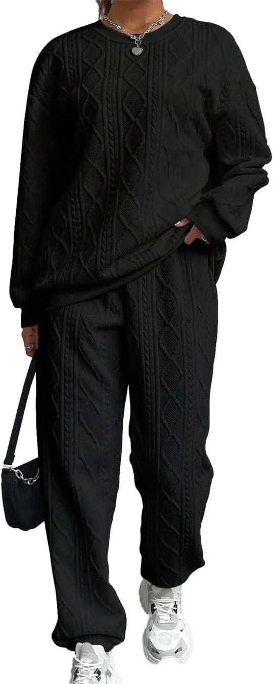 Emmeline – Textured Knit Lounge Set for Women