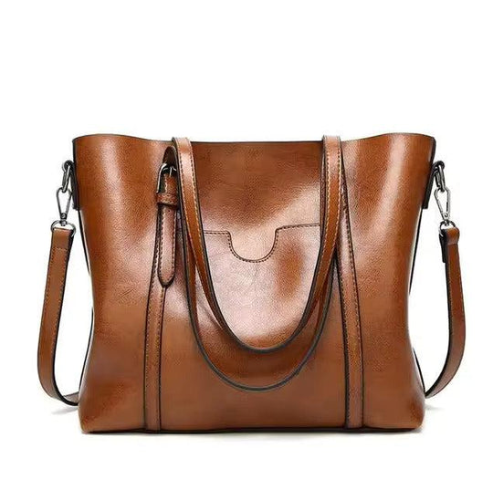 Amilia – Spacious Tote Bag Crafted from Soft Vegan Leather