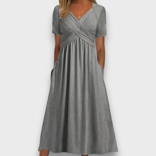 Luniva – Dress with Delicate Wrap Look
