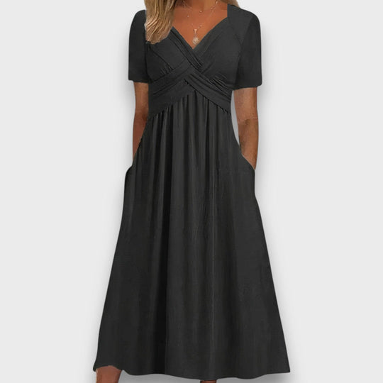 Luniva – Dress with Delicate Wrap Look