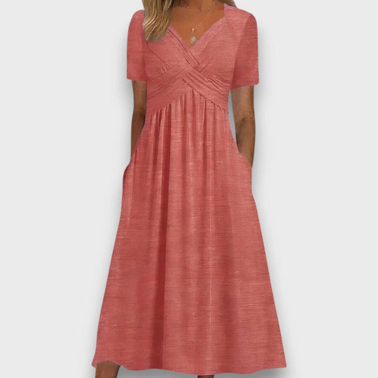 Luniva – Dress with Delicate Wrap Look