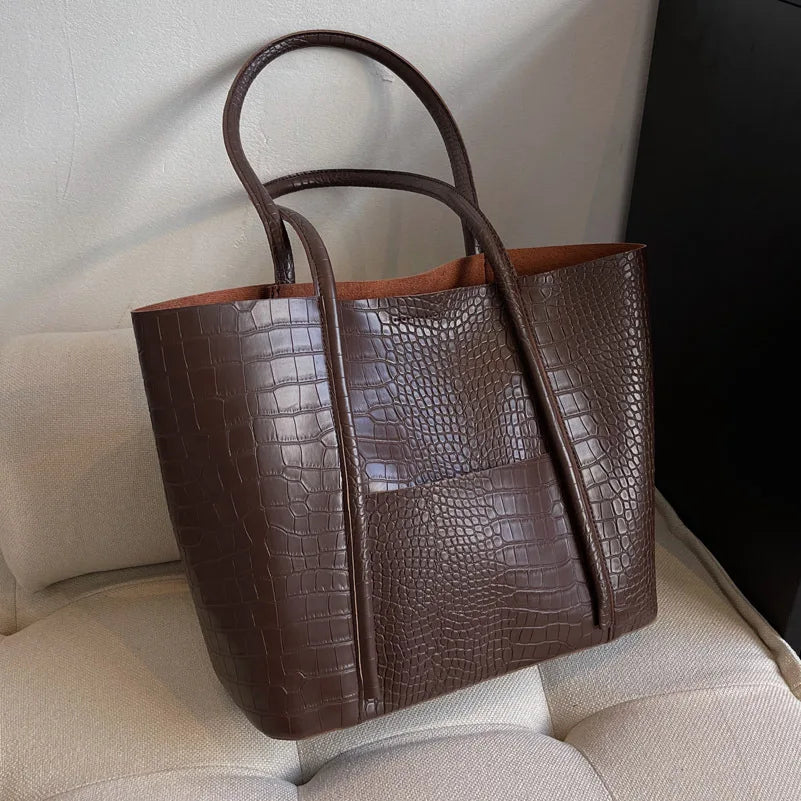 Roseanne – Structured Leather Tote Bag for Women