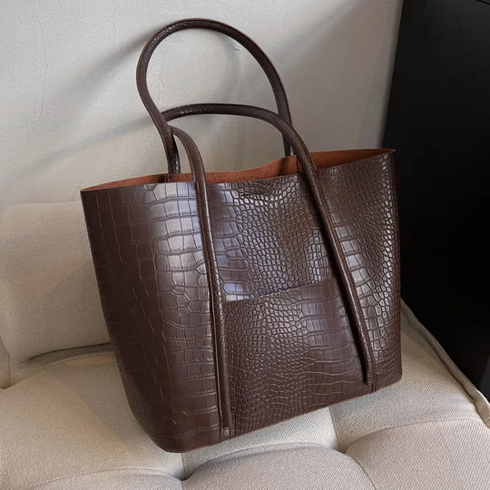 Roseanne – Structured Leather Tote Bag for Women